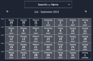 Ferry Sassnitz Bornholm timetable