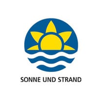 Sun and beach logo