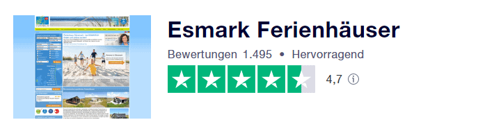 Esmark-Bewertung bei Trustpilot